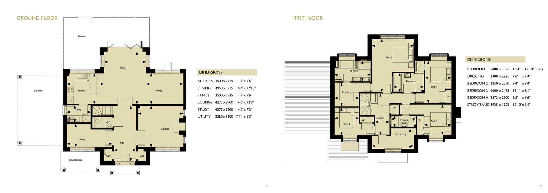 Floorplan for Plot 3, Ockford Road